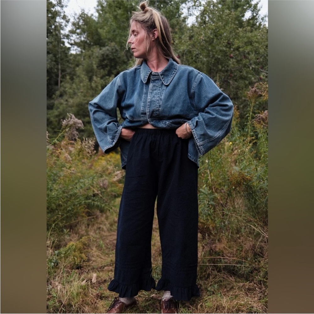 Rudy Jude Pillowcase Pants in Black Indigo